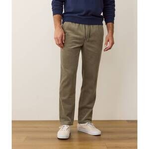 NEW MARINE LAYER saturday relaxed fit corduroy pant in olive